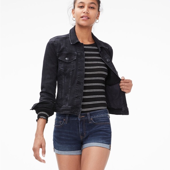 Aeropostale Pants - AÉROPOSTALE Womans Dark Wash Flex Effects Low-Rise Denim Midi Cuffed Shorts
